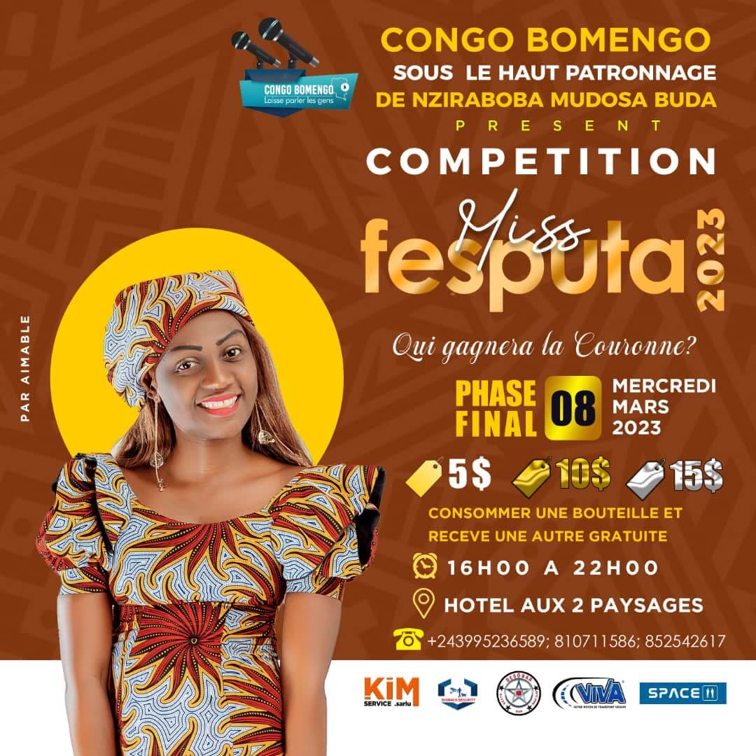 Concours Miss Fesputa avec Congo bomengo