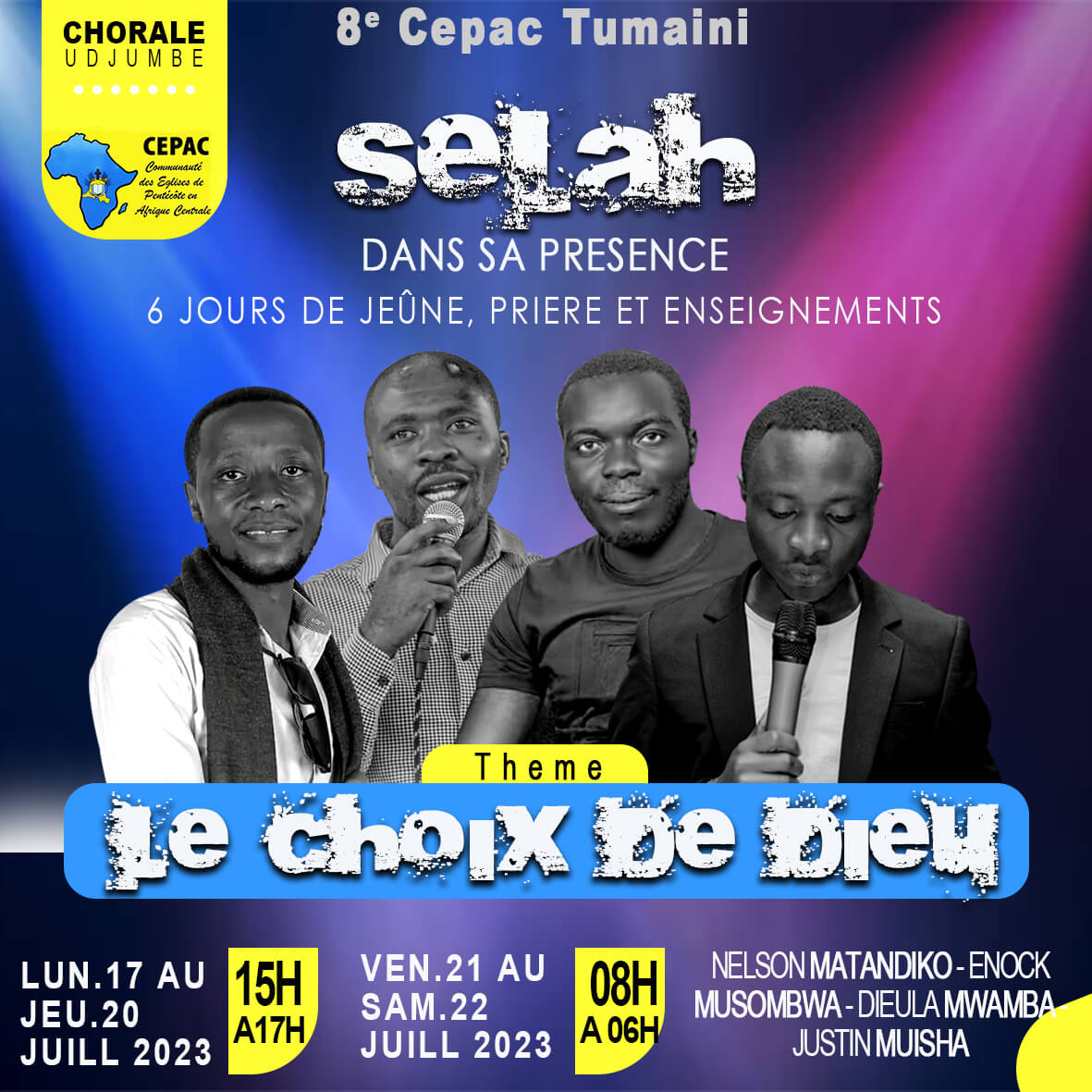 ECC 8eme CEPAC TUMAINI CHORALUN PROGRAMME DE PRIÈRE
