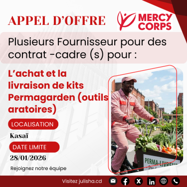 Plusieurs fournisseur pour Achat et la livraison de kits Permagarden (outils aratoires)