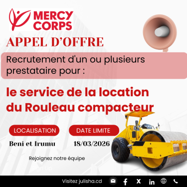 Mercy Corps recherche un ou plusieurs prestataires