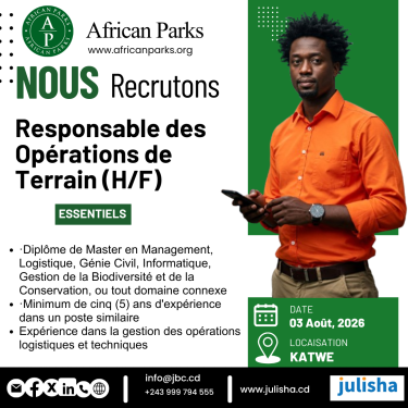 Responsable des Opérations de Terrain (H/F)